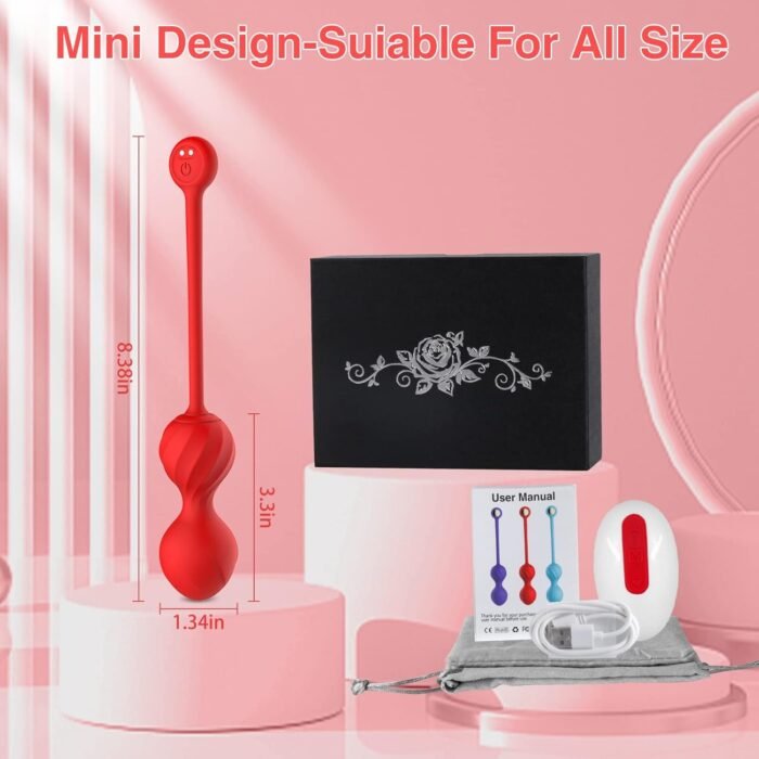 APP G Spot Vibrator, Sex Toys Clitoral Vibrators with 9 Vibration Modes, Remote Control Vibrators Waterproof Silicone Adult Sex Toys for Women and Couples Pleasure (red) - Image 5