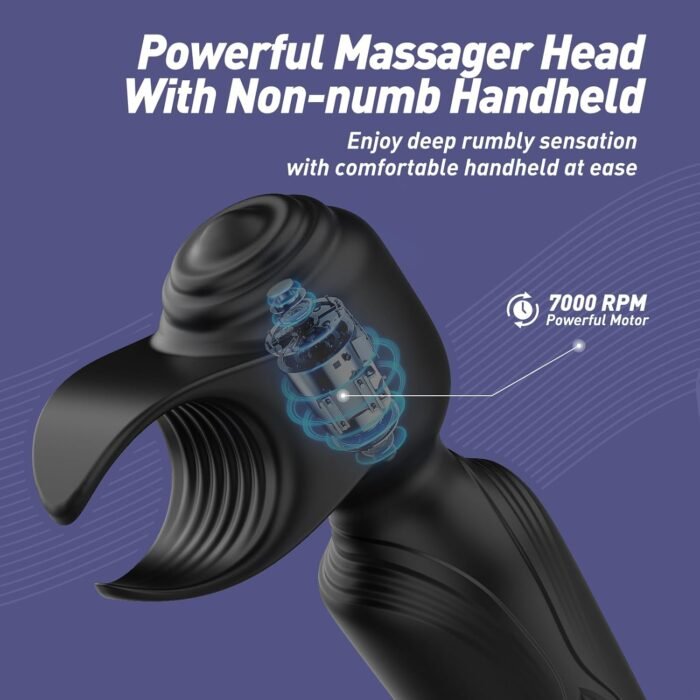 Tracy's Dog Wand Vibrator for Men and Couple, 2 in 1 Powerful Male Sex Toys Stroker for Glans Massage, Clitoris Stimulation for Partner Play, Adult Toys for Penis Clitoral Stimulation - Image 3