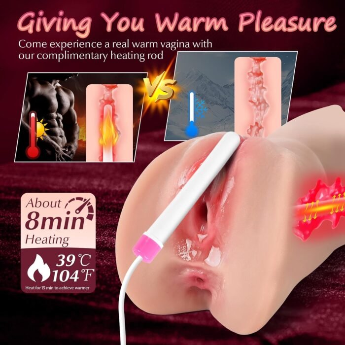 3 in 1 Male Masturbator Adult Sex Toys - 3D Textured Pocket Pussy Male Sex Toys for Men with Soft Mouth Realistic Vagina and Tight Anus, Male Stroker Blowjob Deep Throat Sex Doll for Man Masturbation - Image 2