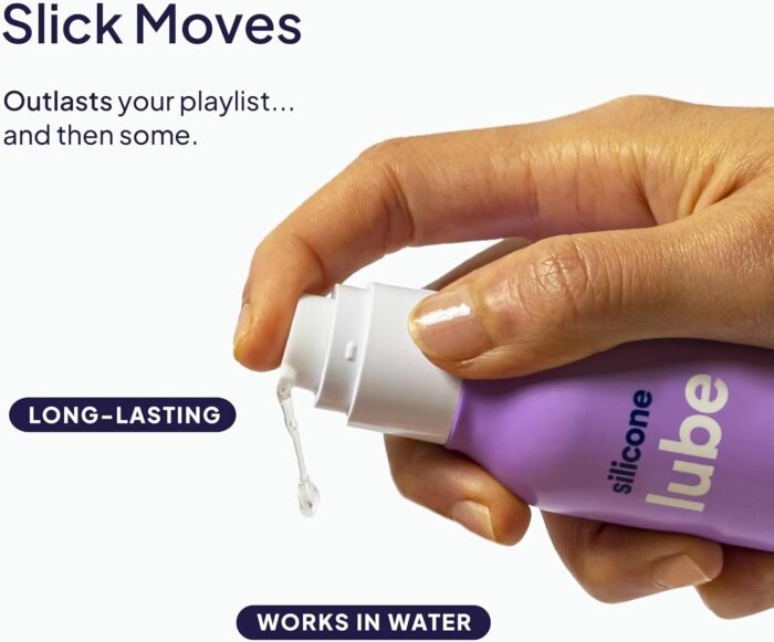 Hello Cake Silicone-Based Personal Lubricant - Hydrating, Long-Lasting, Non-Sticky, Ultra Slippery, Condom Compatible Lube for Men, Women, and Couples 3.3 fl oz - Image 5