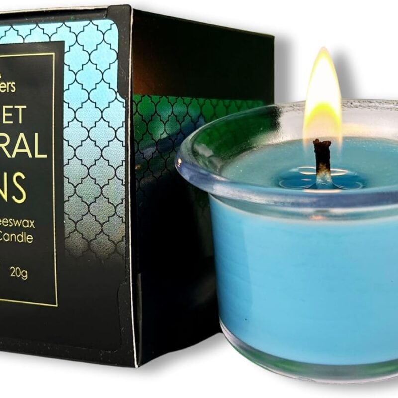 HOT Flowers Romance Body Massage Candle – Beeswax Coconut Oil Cocoa Butter Made - Sweet Floral Fragrance - Low Heat Oil Warmer - 20g (1)