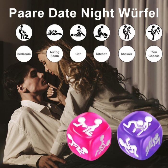 2-Piece Dice Game Set, Sex Positions for Couples, Erotic Dice Sex Positions Textbook for Couples, Dice Game, Humour Game, Couple, Party Games, Bedroom Gift for Couples, Adults, Sex - Image 7