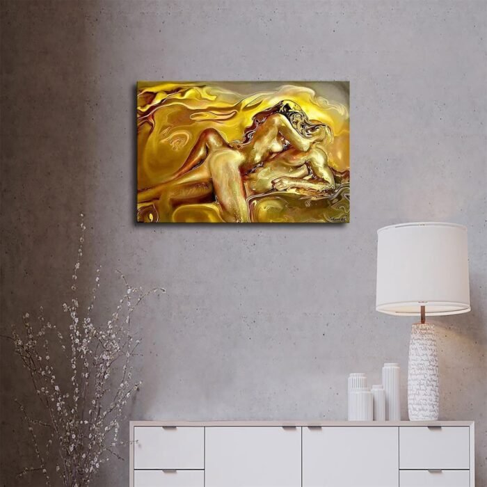 Sex Erotic Mature Nude Women Sensual Modern Art Oil Painting Original Erotic Art Sex Wall Art Bedroom Decor Sex Art Gift for Her Female Nude (20×30inch,Unframed) - Image 5
