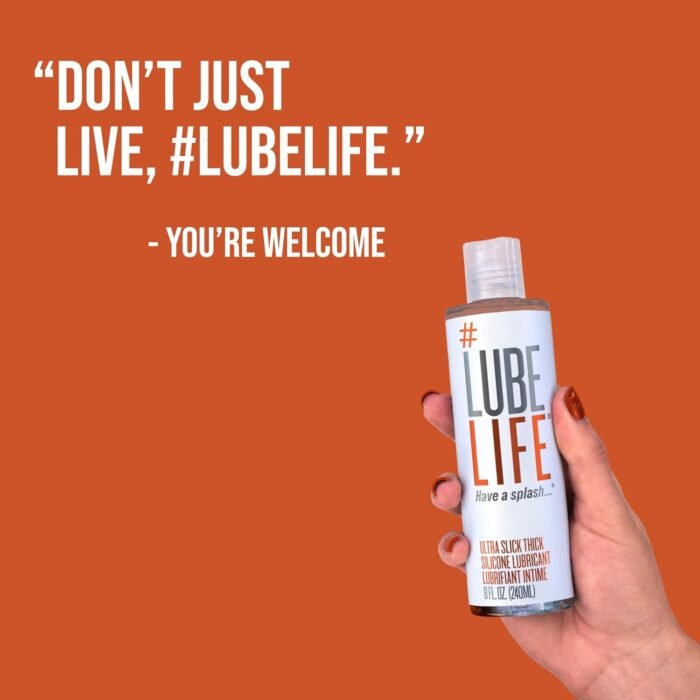 #LubeLife Ultra Thick Slick Silicone-Based Lubricant, Water Resistant, Thick Silicone Lube for Men, Women and Couples, 8 Fl Oz - Image 7