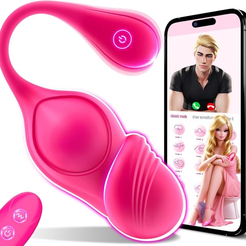 Wearable Vibrating G Spot Panty Vibrator Adult Sex Toys for Women, App Remote Control Bullet Clitoral Mini Egg Dildo Vibrator with 9 Vibration Modes Prostate Massager Anal Toys for Couple
