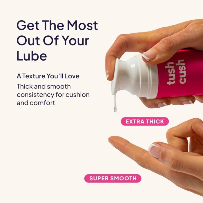 Hello Cake Tush Cush, Silicone and Water-Based Personal Lubricant, Formulated for Anal Use, Hybrid Lube for Men, Women, and Couples, 1.7 fl oz - Image 3