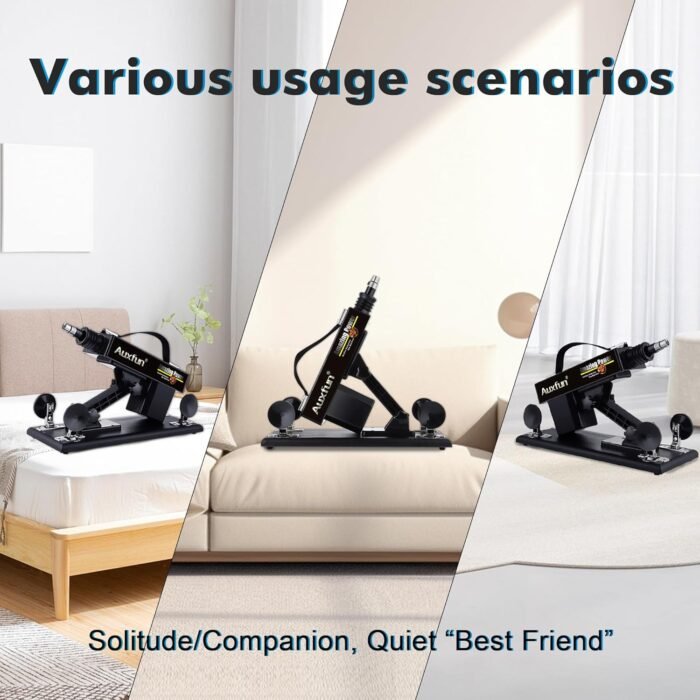 AUXFUN Sex Machine Love Machine Fuck Machine with Suction Cup Adapter,Automatic Dildo Machine Thrusting Machine with 3 XLR Connector,Fucking Machine Couple Sex Toys 8 Attachments for Male and Female - Image 5