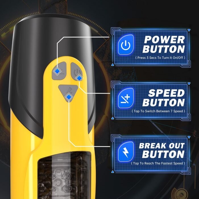 Cafatop Sex Toys for Men Male Masturbator - Automatic Masturbators Cup with 7 Thrusting &Rotating Modes for Penis Stimulation, Electric Pocket Pussy Male Stroker, Adult Male Sex Toy with Suction Base - Image 7
