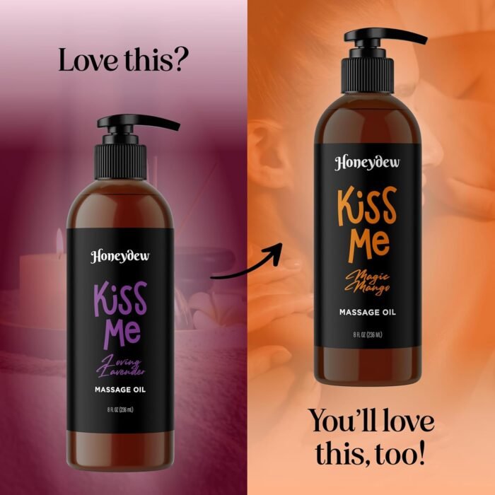 Tempting Lavender Massage Oil for Couples - Aromatherapy Sensual Massage Oil for Date Night with Lavender Essential Oil and Sweet Almond Oil - Vegan Non Staining Non Greasy Smooth Gliding Formula - Image 6
