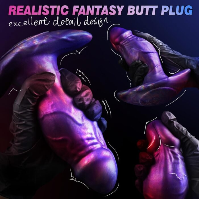 5.8" Silicone Butt Plug Huge Butt Plug, Large Butt Plug Anal Plugs Thick Dildo with Anchor Shape Base Design, Realistic But Plug Giant Buttplug Soft Anal Trainer, Sex Toys for Women Men Gay Couple - Image 4
