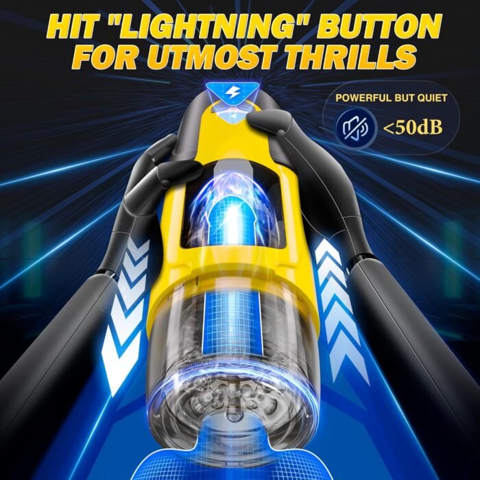 Cafatop Sex Toys for Men Male Masturbator - Automatic Masturbators Cup with 7 Thrusting &Rotating Modes for Penis Stimulation, Electric Pocket Pussy Male Stroker, Adult Male Sex Toy with Suction Base - Image 3