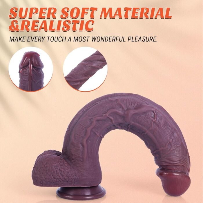12 Inch Realistic Dildo Sex Toys for Women, Thick Huge Anal Penis with Suction Cup, Adult and Gay for Silicone Sex Toys，Soft Thrusting Dildos for Women & Men - Image 2