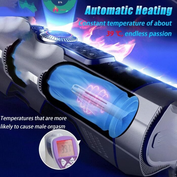 Automatic Male Masturbator-Thrusting Squeezing Penis Trainer Penis Pump Sex Toys for Men Adult Toys Pocket Pussy Male Sex Toy Penis Massager Mens Stroker Blowjob Realistic Textured Penis Vibrator - Image 6