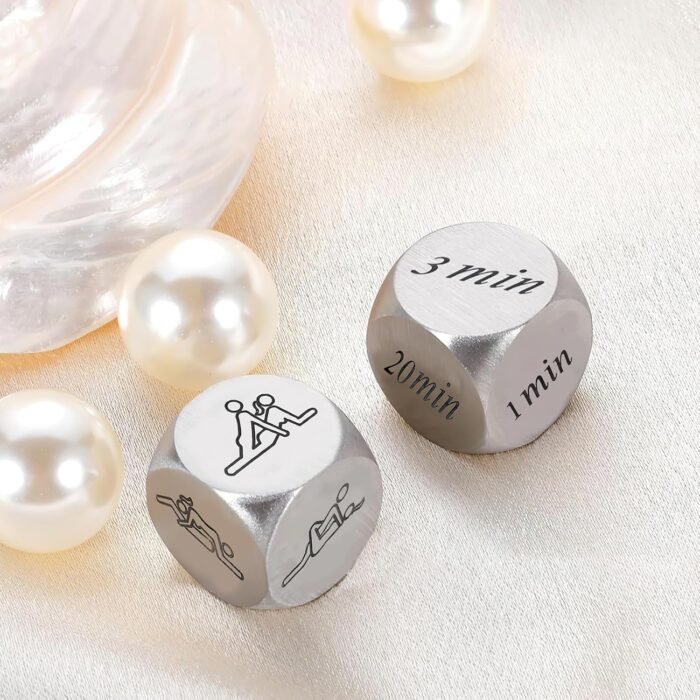 2Pcs Date Night Dice for Couples Valentine's Day Gifts for Boyfriend Girlfriend Decision Dice Couple Gifts for Men Women Funny Couple Dice Games New Year's gift for Wife Husband Birthday for Her Him - Image 6