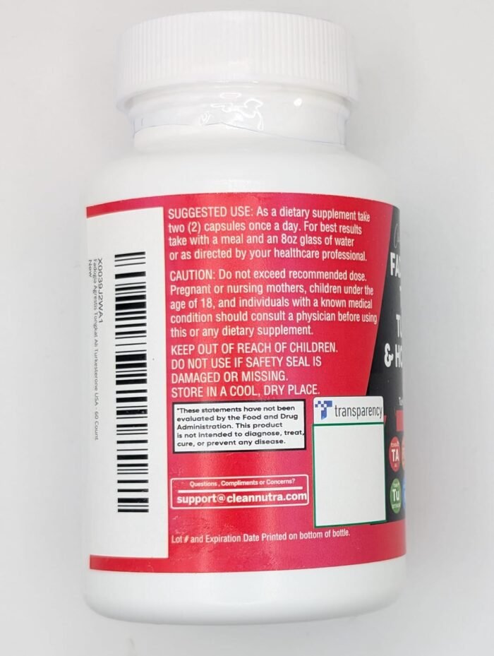 Clean Nutraceuticals Fadogia Agrestis Tongkat Ali Turkesterone Supplement with Horny Goat Weed, Saw Palmetto, Maca Root, Siberian Ginseng, Tribulus Terrestris, Fenugreek, Wild Yam - 60 Count - Image 4