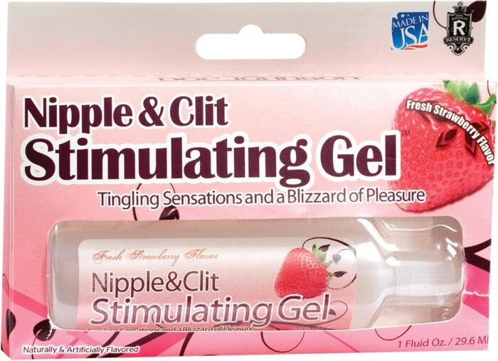 Doc Johnson Nipple and Clit Stimulating Gel - Tingling Sensations and a Blizzard of Pleasure - Strawberry - 1 fl. Oz. (29.5 ml) - Image 2