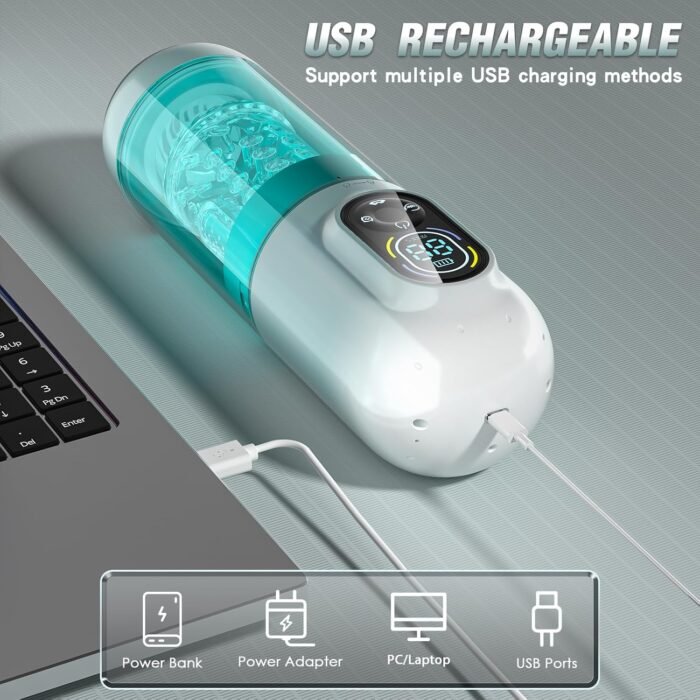 Automatic Male Masturbator Male Sex Toys, Sex Toys for Men Penis Pump with 7 Sucking & Vibrating & Thrusting & Rotating & Licking, Mens Sex Toy Adult Toys Blowjob Sex Machine Pocket Pussy Male Stroker - Image 8