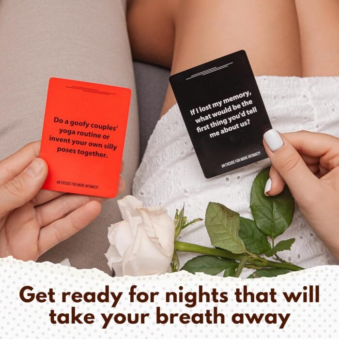 Romantic Couples Games for Adults - Fun Card Games for Date Night - an Excuse for More Intimacy - Perfect Couples Gift Ideas for Connection - Spicy Dares and Questions - Image 4