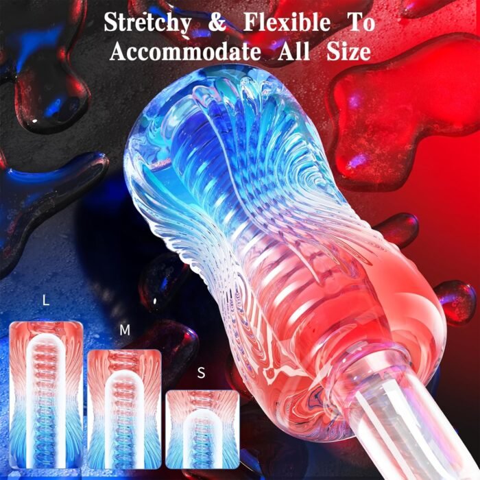 Male Masturbator Sex Toys - Adult Sex Toy Pocket Pussy, TPE Male Masturbation Sleeve, Penis Training Vagina Sex Toy for Men, 3D Realistic Texture Spiral Tunnel Stroker, Couple Sex Toy & Game - Image 5