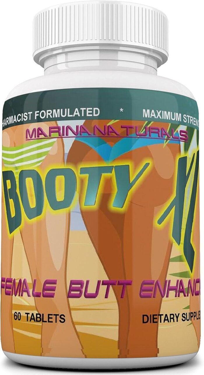 BOOTY XL Best Female Butt Enhancement & Enlargement Pills, Get a Firm, Fuller & Sexy Buttocks, Butt Enhancer. 2600Mg Formula (The Most Dense & Complete Formula Online).