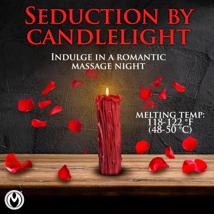 Thorn Drip Candle for Wellness and Relaxation & Romantic Candle Massage. Low Melting Point. Unscented Paraffin Body Wax. Perfect Spa Gift for Self-Care. 1 Piece, Red. - Image 6