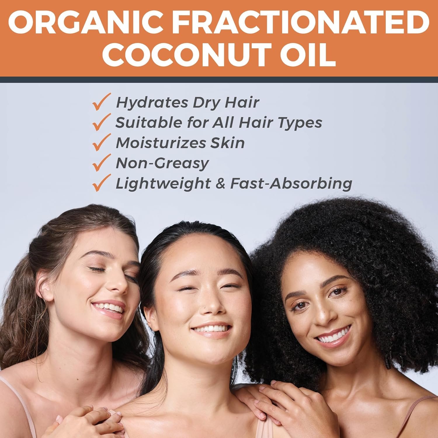 Viva Naturals Organic Fractionated Coconut Oil - Skin & Hair Moisturizer, Relaxing Massage and Body Oil, Carrier Oil for Essential Oils Mixing, Pure Non-Greasy Coconut Oil for Skin and Hair, 16 fl oz - Image 7