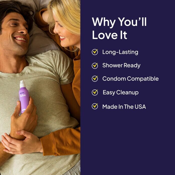 Hello Cake Silicone-Based Personal Lubricant - Hydrating, Long-Lasting, Non-Sticky, Ultra Slippery, Condom Compatible Lube for Men, Women, and Couples 3.3 fl oz - Image 4