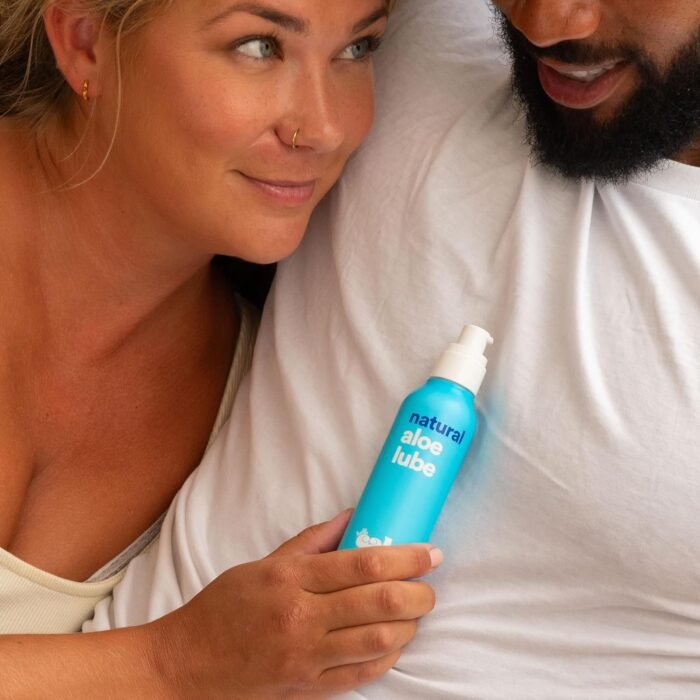 Hello Cake Natural Lube - Aloe-Based Organic Personal Lubricant - Hydrating, Hypoallergenic, pH-Balanced, Non-Sticky, Condom Compatible, for Men, Women, & Couples, 3.3 fl oz - Image 6