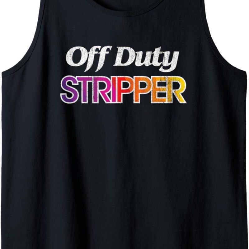 Vintage Style Off Duty Stripper Tank Top