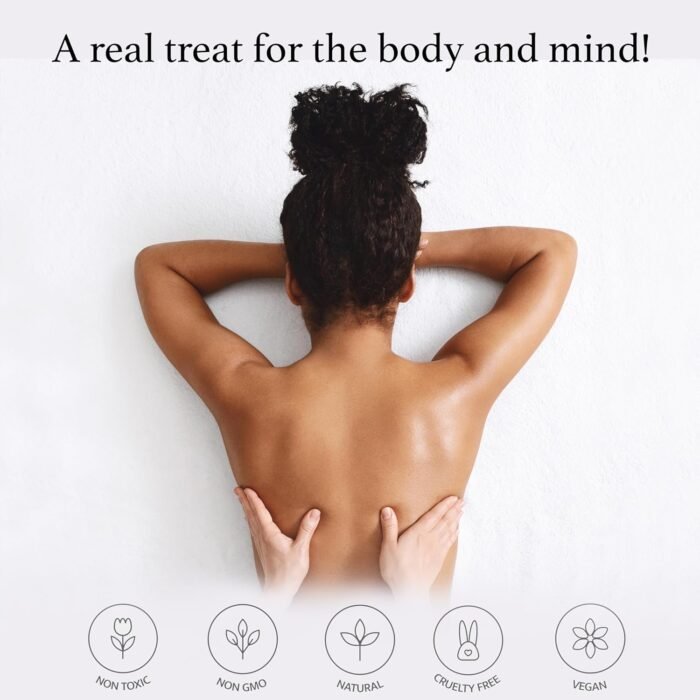 Set of Massage Oil for Sore Muscles and Massage Oil Candle for Pure Relaxation - Vegan Massage and Body Oils for Massage Therapy with Essential Oils 6.76 oz Each - Image 7