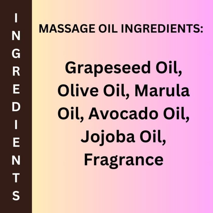 Peace Love + Lotion Sandalwood & Teak Scented Natural Massage Oil, 12 Oz - Image 2