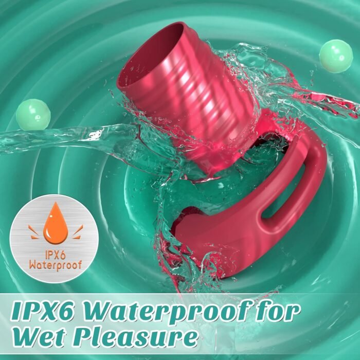 Vibrating Cock Ring with Elastic Penis Sleeve, Couples Sex Toys for Men Women Boefous Penis Vibrator, Female Male Adult Sex Toy APP Remote Vibrators, Vagina Stimulation Pleasure Penis Ring, Rose - Image 6