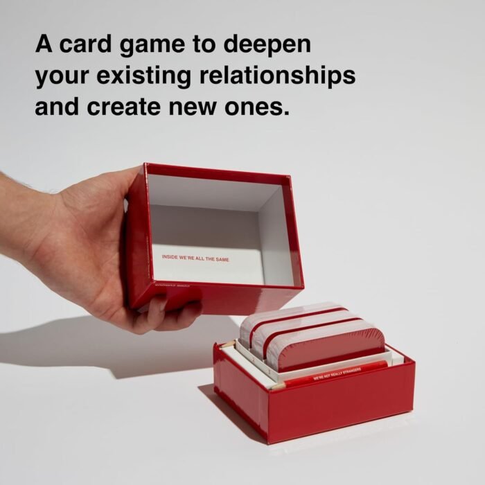 WE'RE NOT REALLY STRANGERS Card Game - 150 Conversation Cards for Adults, Teens, Couples, & Strangers with Self-Reflection Kit Card Game – 52 Reflective Cards, Pen, & Journal for Deep Conversations - Image 5