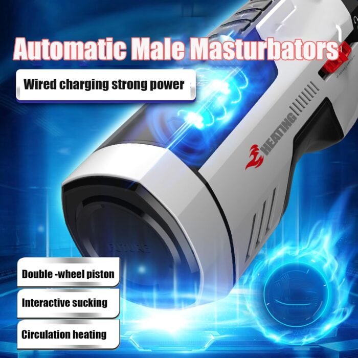 Male Masturbators Cup Male Masturber Men Sex Toy Male Sex Toy Sex Toy Mens Penis Pump Hands Free Male Masturbator Vibrator Male Super Soft TPE Channel Automatic Male Masterbators Adult Toys Men - Image 4