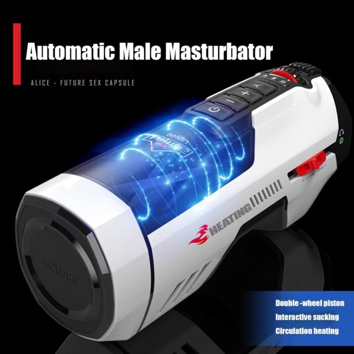 Male Masturbators Cup Male Masturber Men Sex Toy Male Sex Toy Sex Toy Mens Penis Pump Hands Free Male Masturbator Vibrator Male Super Soft TPE Channel Automatic Male Masterbators Adult Toys Men - Image 6