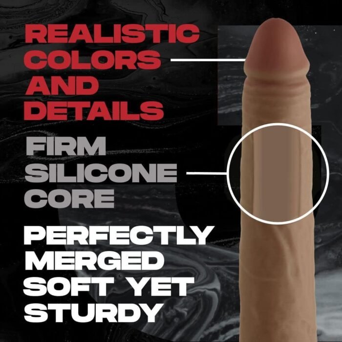 Shaft Model J Flexiskin Double Layered Realistic Dildo for Deeper Penetration Extremely Soft Sex Toys Liquid Silicone Dildo Penis Replica Hands Free Harness Play Sex Toy for Lesbian Gay and Couple - Image 2