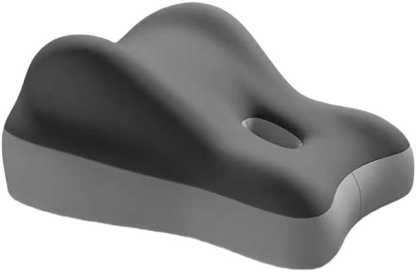 Multifunctional Slope Pillow, Ergonomic Couple Pillow, with Memory Sponge, Comfortable and Breathable, Washable Breathable Sleeve. (Double Gray)