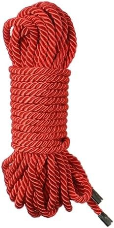 BDSM Bondage Rope Restraint SM Straps for Adult Fetish Sex Toys Restraints BDSM Kit Sex Games Bedroom Beginner Couple 32 Feet (red)
