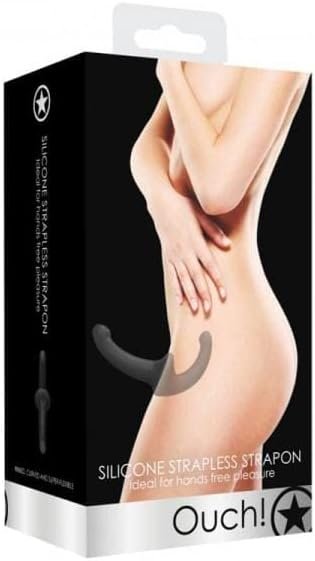 Ouch! Silicone Strapless Strapon - Black
