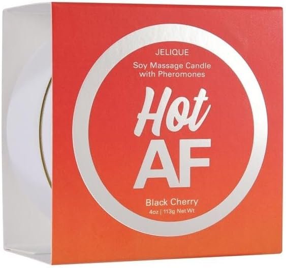Massage Candle W/Pheromones Hot Af Black Cherry 4oz