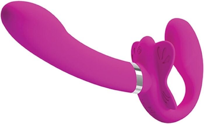 Valerie Strapless Strap On - Fuchsia - Image 2