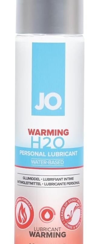 JO H2O Warming Lubricant, Invigorating Sensation Lube for Men, Women and Couples, 4 Fl Oz