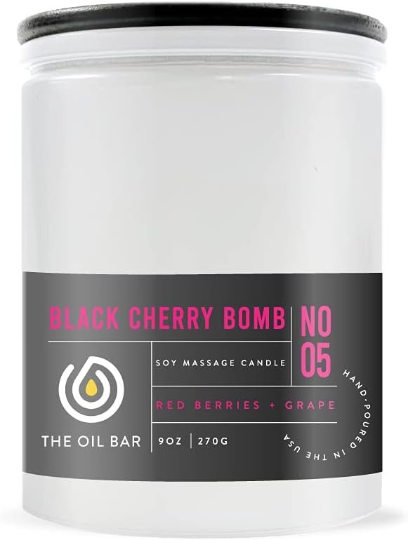 Scented Massage Candle: No. 5 Black Cherry Bomb