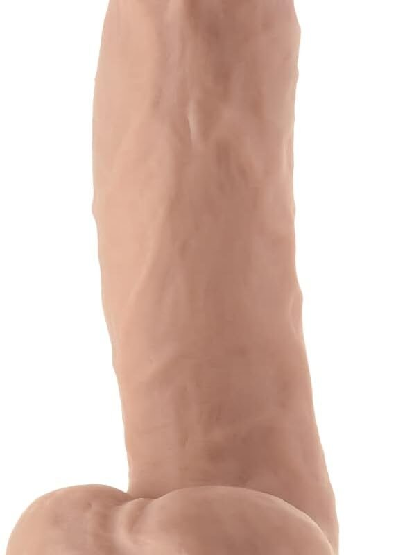 Shaft Model N Anatomical Side Curve Flexiskin Double Layered Realistic Extremely Soft Dildo with Balls Liquid Silicone Dildo Penis Replica Hands Free Strap On Dildo Sex Toy for Lesbian Gay and Couple