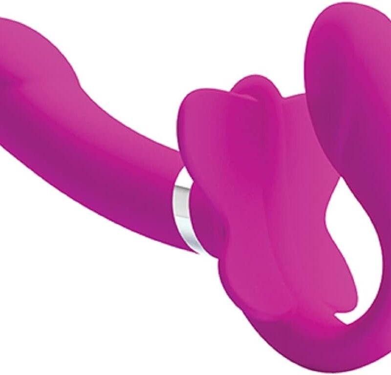 Valerie Strapless Strap On - Fuchsia