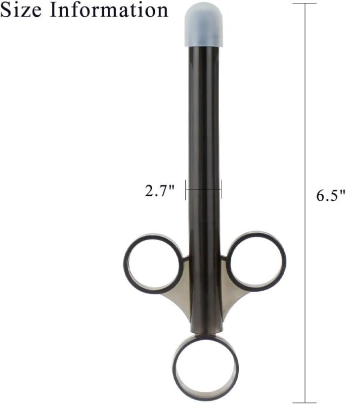 Enema Lube Injector Reusable Anal Enema Syringe Injecter Lubricant Applicator Sex Toys for Adults Lube Launcher Oil Inject with Head Cap for Men Women Gay Couples - Image 7