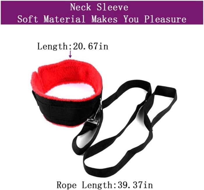 Wrist and Ankle Cuffs Bed Restraints Straps for Couples Adjustable Queen Size Bed Straps for Adult Play Sex Resistant Tie Hand Cuffs Spreader Bar Bed Bondage Restraint Kit for Couples King Bed Sweater - Image 5