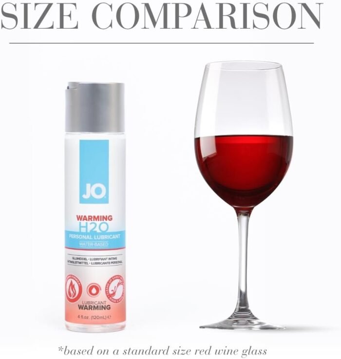 JO H2O Warming Lubricant, Invigorating Sensation Lube for Men, Women and Couples, 4 Fl Oz - Image 3