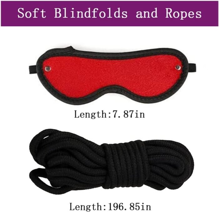 Wrist and Ankle Cuffs Bed Restraints Straps for Couples Adjustable Queen Size Bed Straps for Adult Play Sex Resistant Tie Hand Cuffs Spreader Bar Bed Bondage Restraint Kit for Couples King Bed Sweater - Image 4