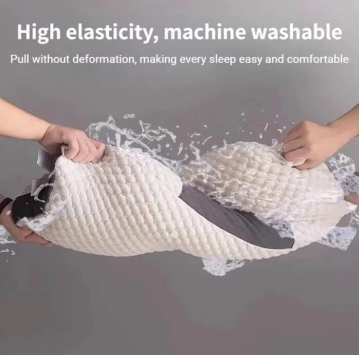 3D SPA Massage Pillow Cervical Orthopedic Neck Pillow to Help Sleep and Protect The Pillow Neck Soybean Fiber Massage Pillow - Image 4